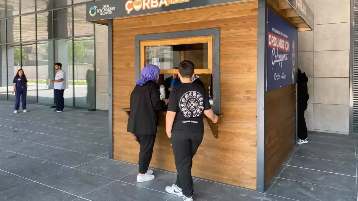 Ordu şehir hastanesinde ücretsiz çorba ikramı başladı