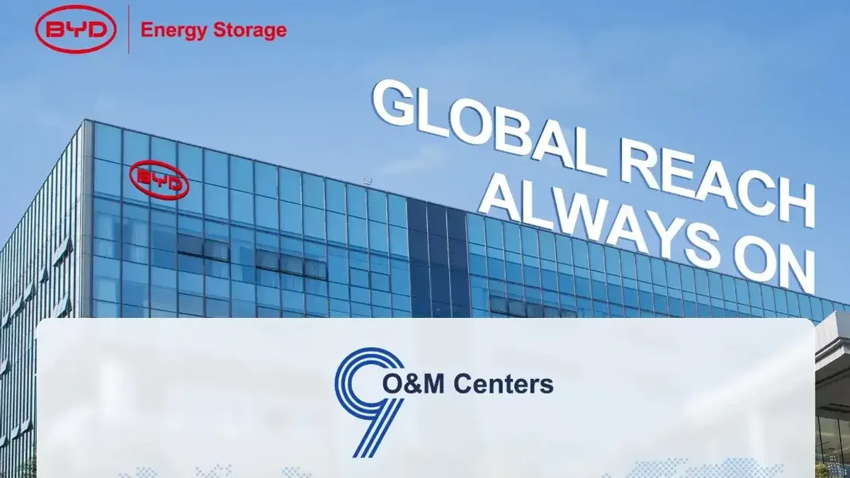 BYD Energy Storage, küresel satış sonrası ağını genişletiyor.