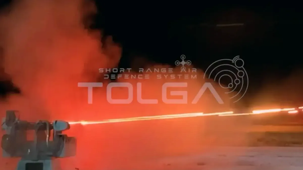 MKE TOLGA sisteminin hedef dron üzerindeki etkisi.
