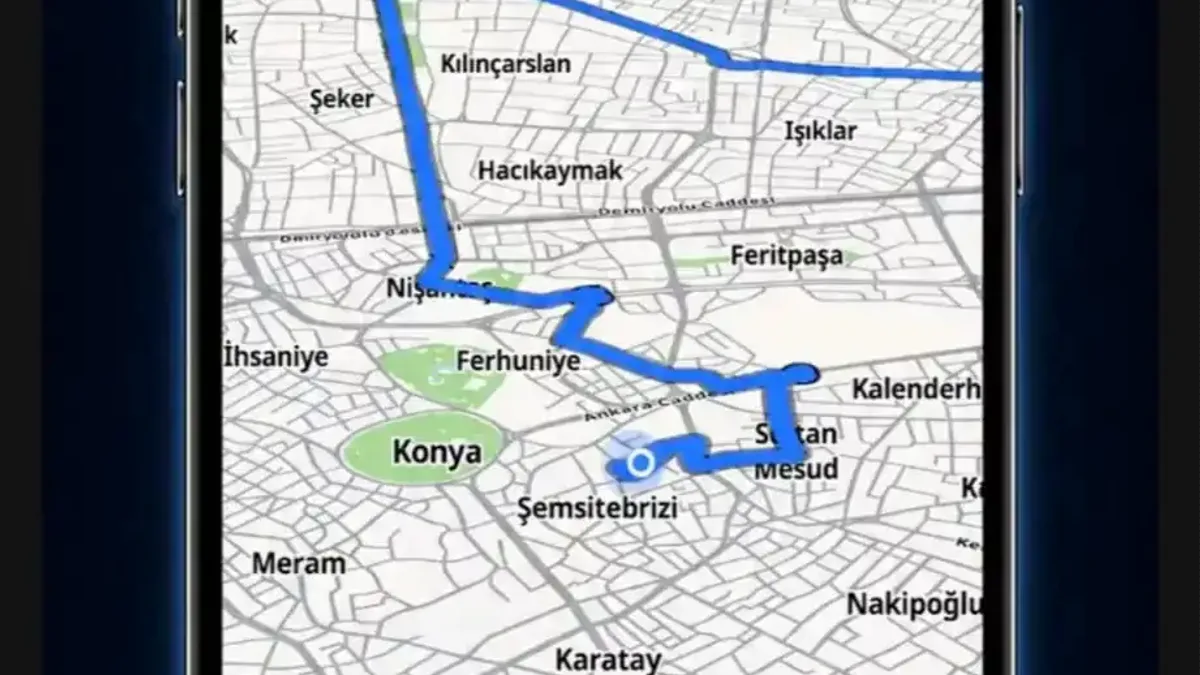 Konya'da bisikletli ulaşımı destekleyen ABUS mobil uygulaması.