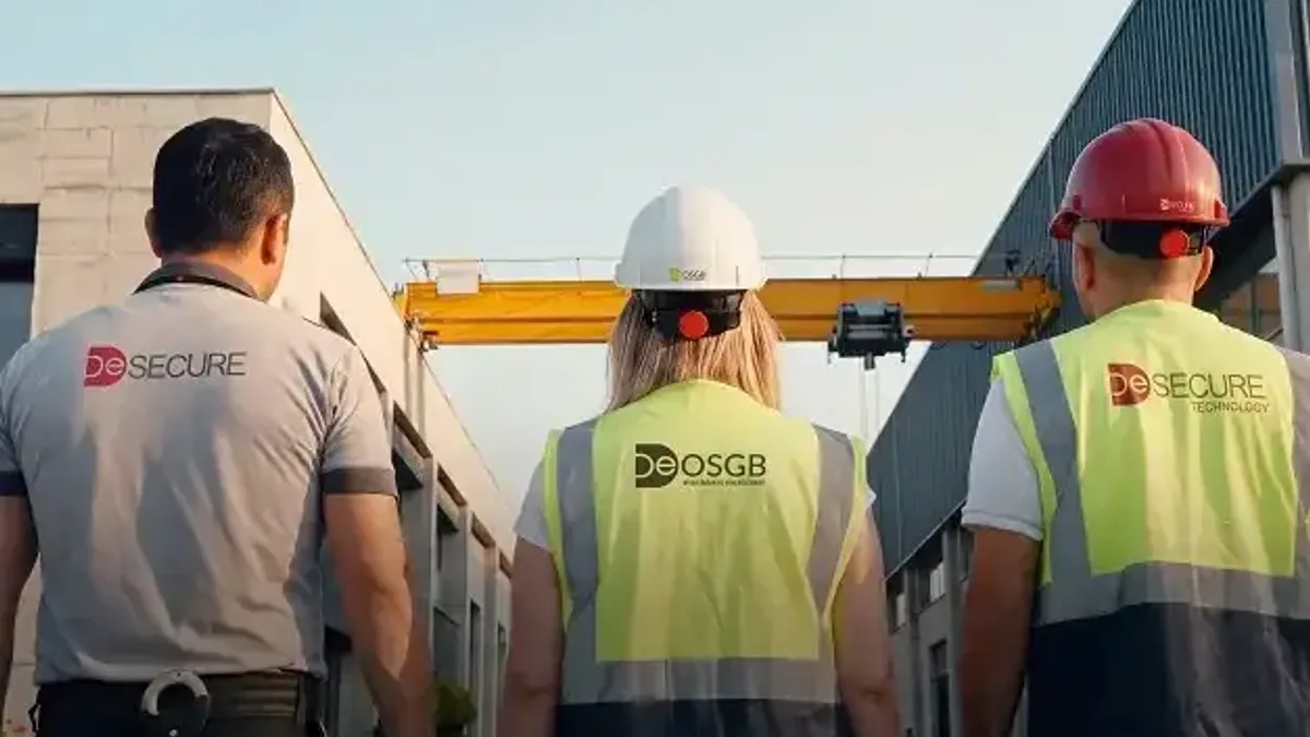 Desecure Technology'nin güvenlik teknolojileri tanıtımı için hazırlanan standı.