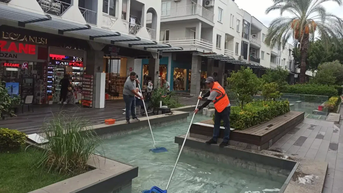 Kemer Liman Caddesi'nde kış hazırlıkları başladı