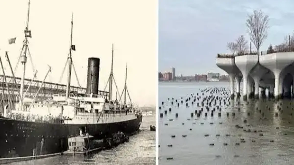 Little Island, Titanic faciasının tarihi anılarını yansıtıyor.
