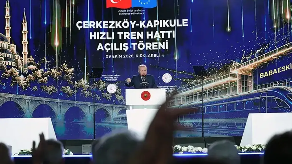 Erdoğan: Halkalı–Kapıkule hattı Avrupa'nın ticaret omurgası olacak