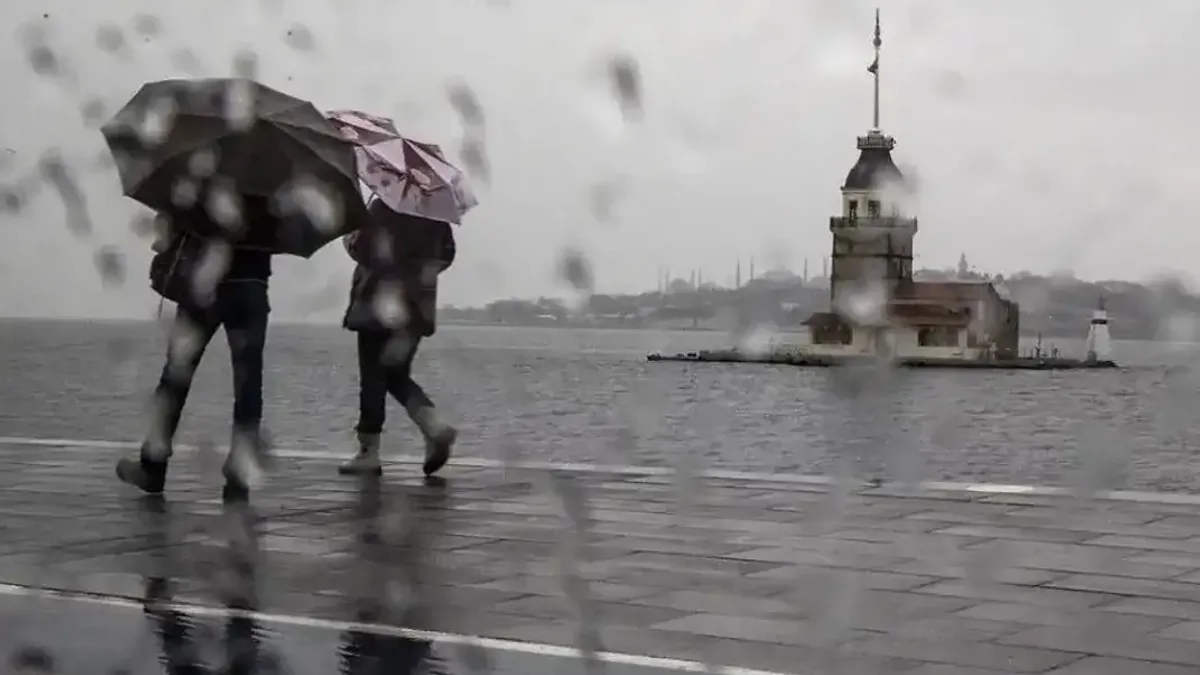 İstanbul'da beklenen kuvvetli yağış ve rüzgar uyarısı