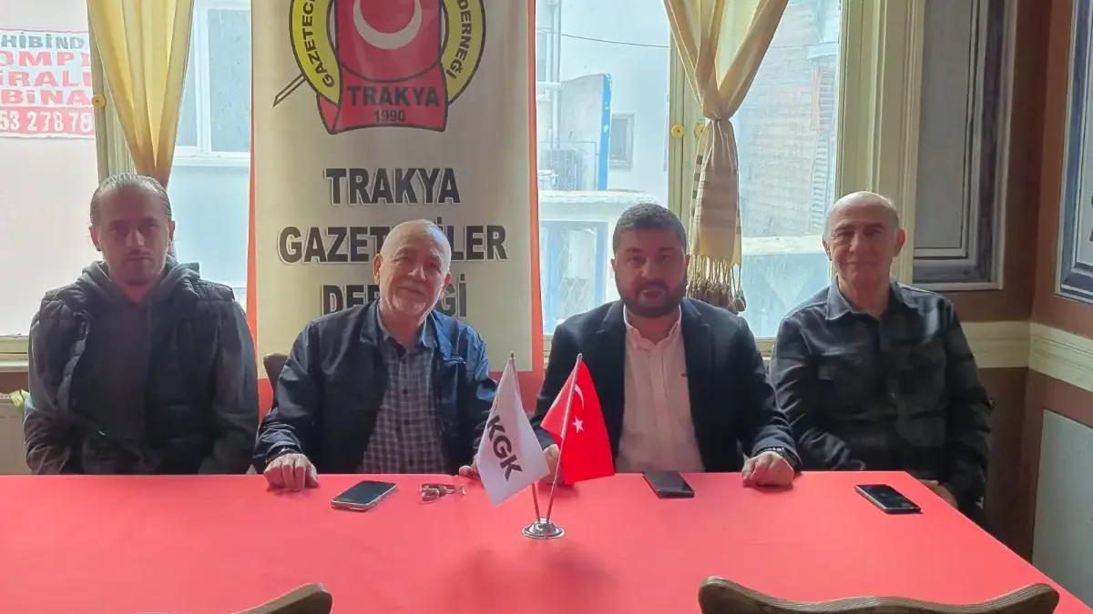 CHP Edirne Milletvekili Ahmet Baran Yazgan, Trakya Gazeteciler Derneği'ni ziyaret etti.