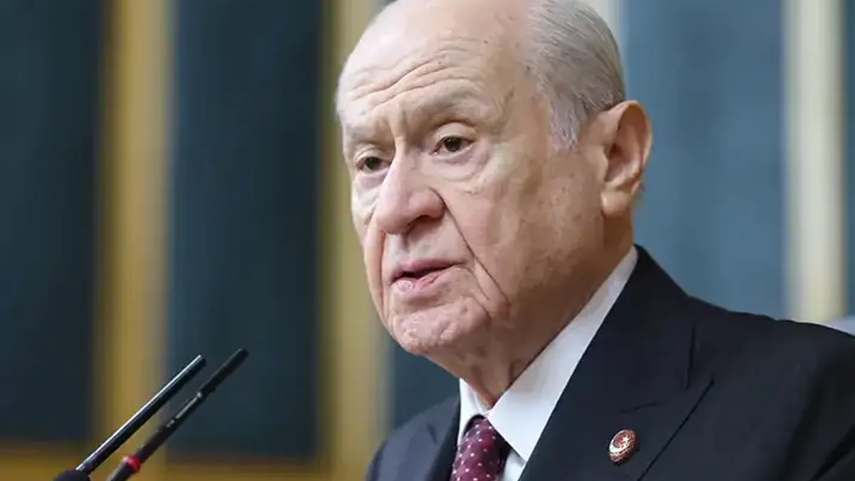 MHP Genel Başkanı Devlet Bahçeli, TBMM Grup Toplantısı'nda konuşma yaparken.