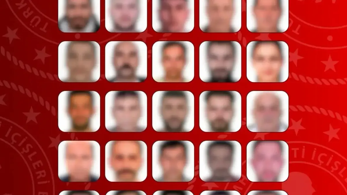 Türkiye'ye iade edilen firari suçluların listesi.