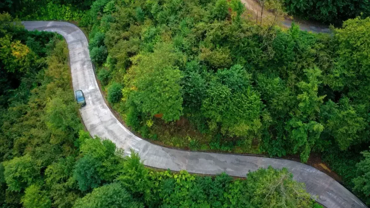 Ordu'da modern ulaşım için beton yol çalışmaları devam ediyor