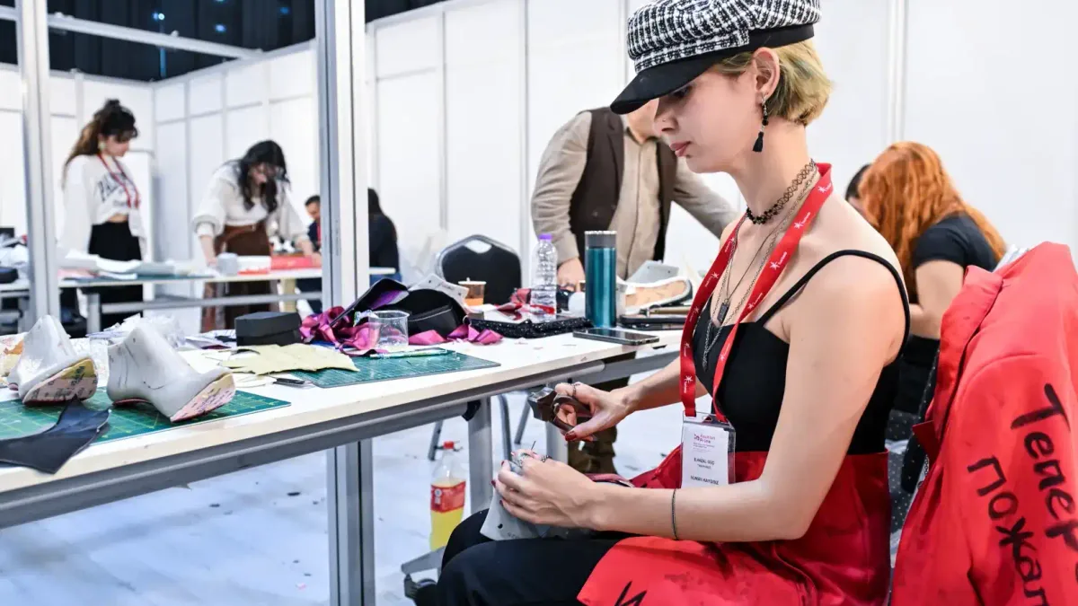 Fashion Prime Fuarı'nda öğrencilerin tasarımları sergilendi.
