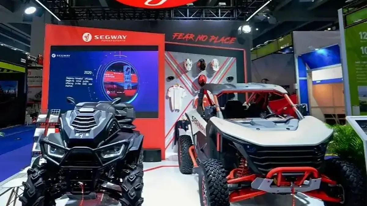 Segway Powersports'un 140. Kanton Fuarı'ndaki sergisi.