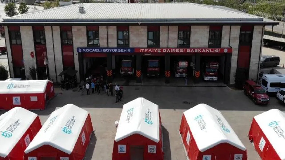 Bu çadırlar Kocaeli itfaiyesini daha güçlü kılacak