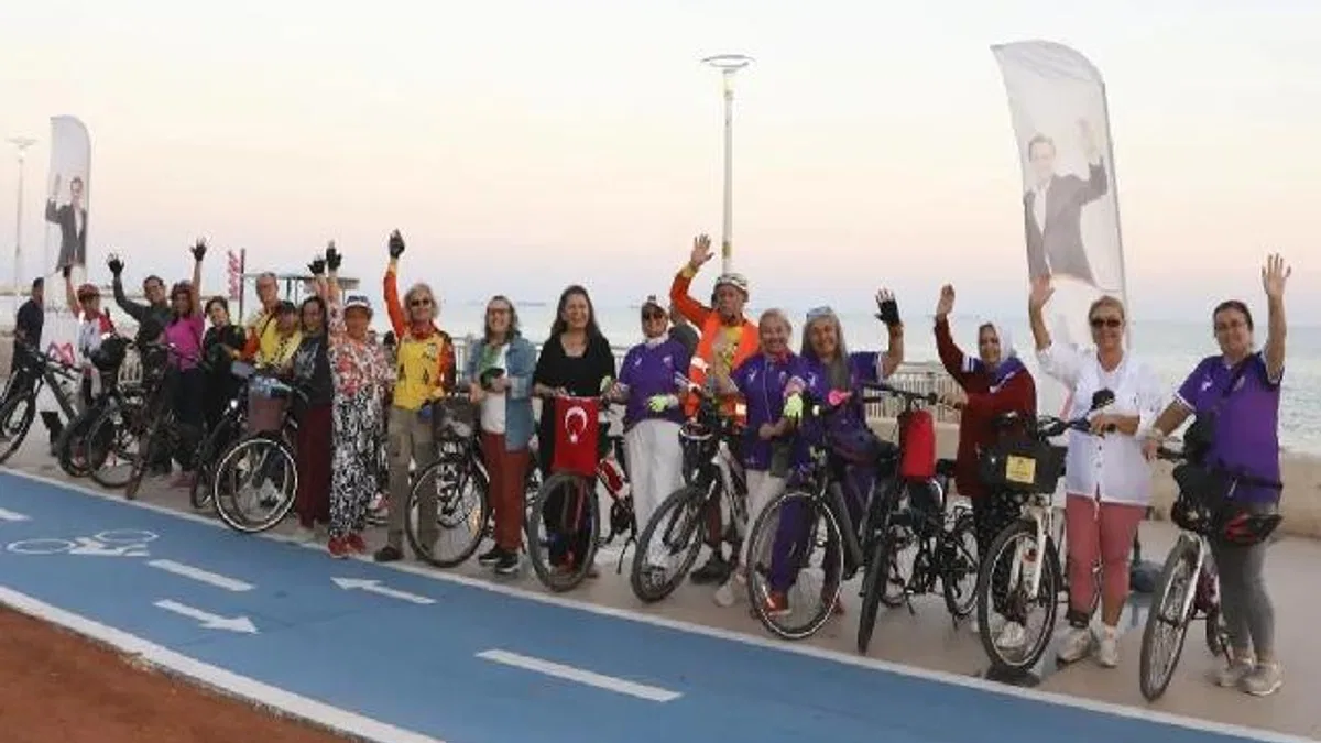 Mersin’de kadınlara pedal gücü