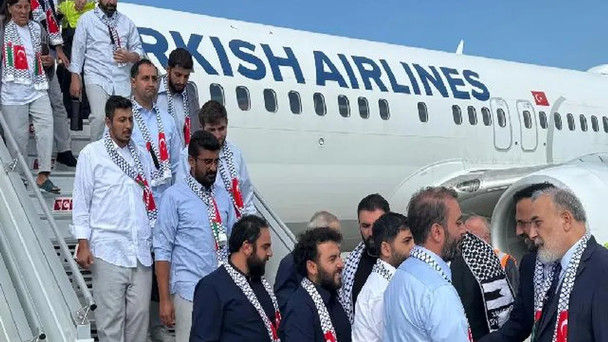 Özgürlük filosu aktivistleri Türkiye’ye döndü