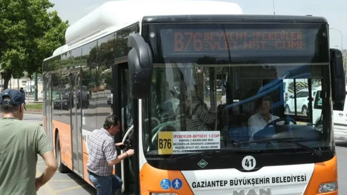 Gaziantep'te toplu ulaşım hattına yeni bir hat ekledi