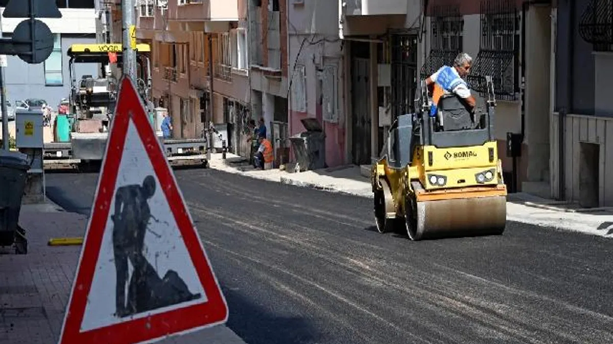 Bursa Osmangazi’de 160 ton asfalt döküldü