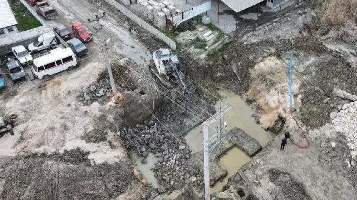 Geyve’deki o menfez Sakarya Büyükşehirle yenileniyor