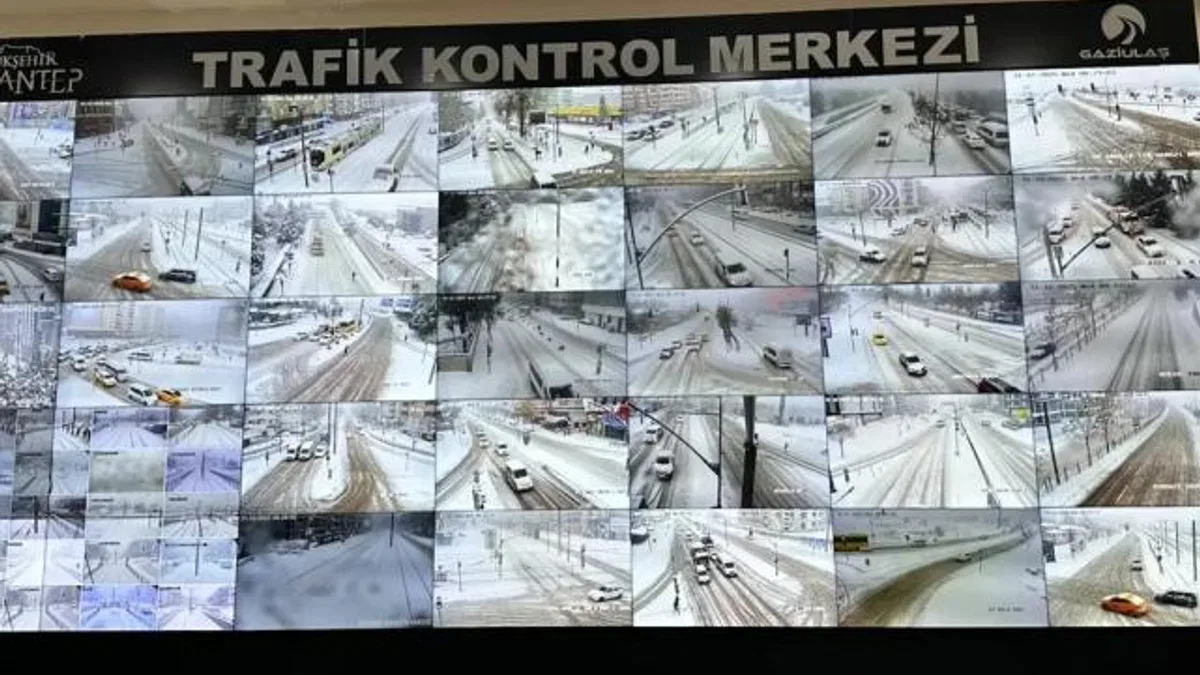 Gaziantep’te karla mücadele yapay zeka destekli yürütülüyor