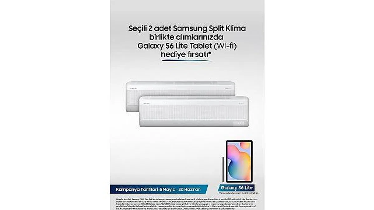 Samsung Split Klimalarda Galaxy S6 Tablet hediye fırsatı!