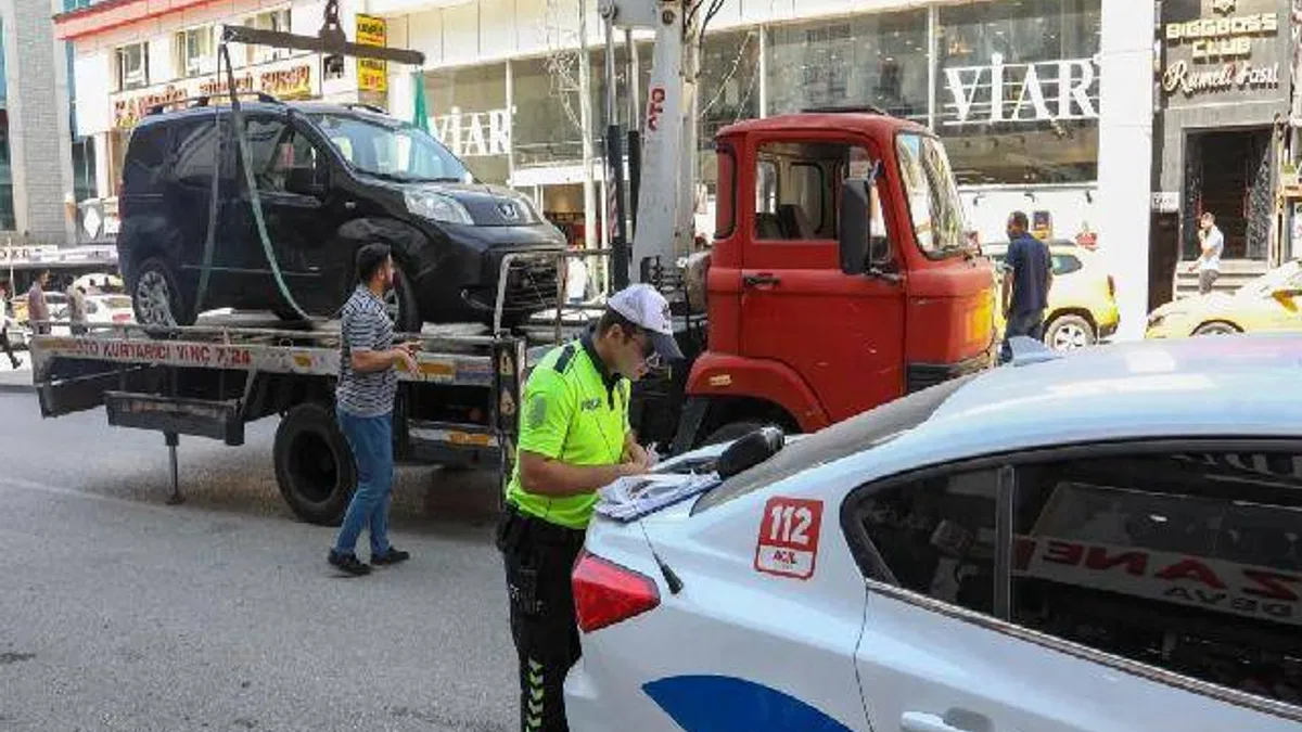 Van'da uygunsuz parka ceza yağdı