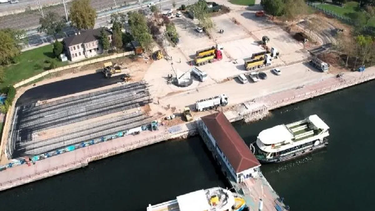 Kocaeli'de 1 Mart Vapur İskelesi Otoparkı yüzde 85 tamam