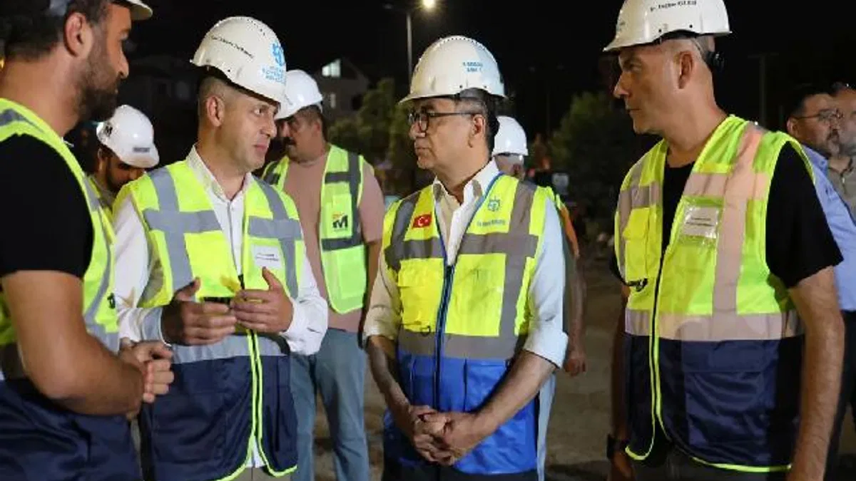 Genel Sekreter Baraçlı’dan Kocaeli'de dev projeye gece takibi