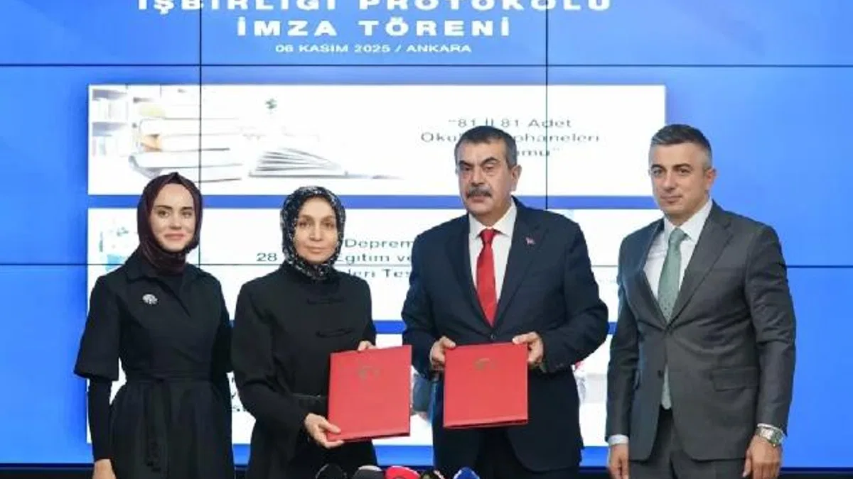 MEB'den okullarda kütüphane kurulumuna ilişkin vakıf iş birliği
