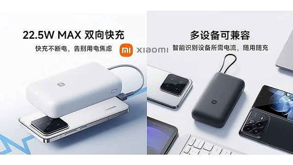 Xiaomi çift yönlü dahili kablolu powerbank modelini tanıttı