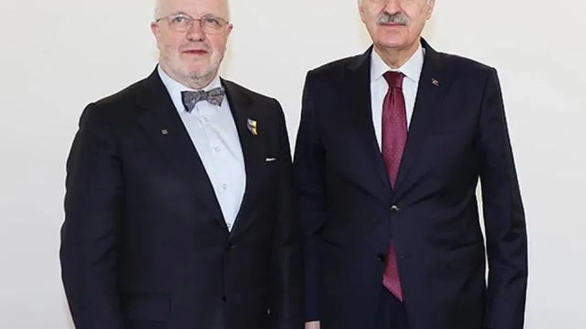 Numan Kurtulmuş, Litvanyalı mevkidaşıyla Zagreb'te görüştü
