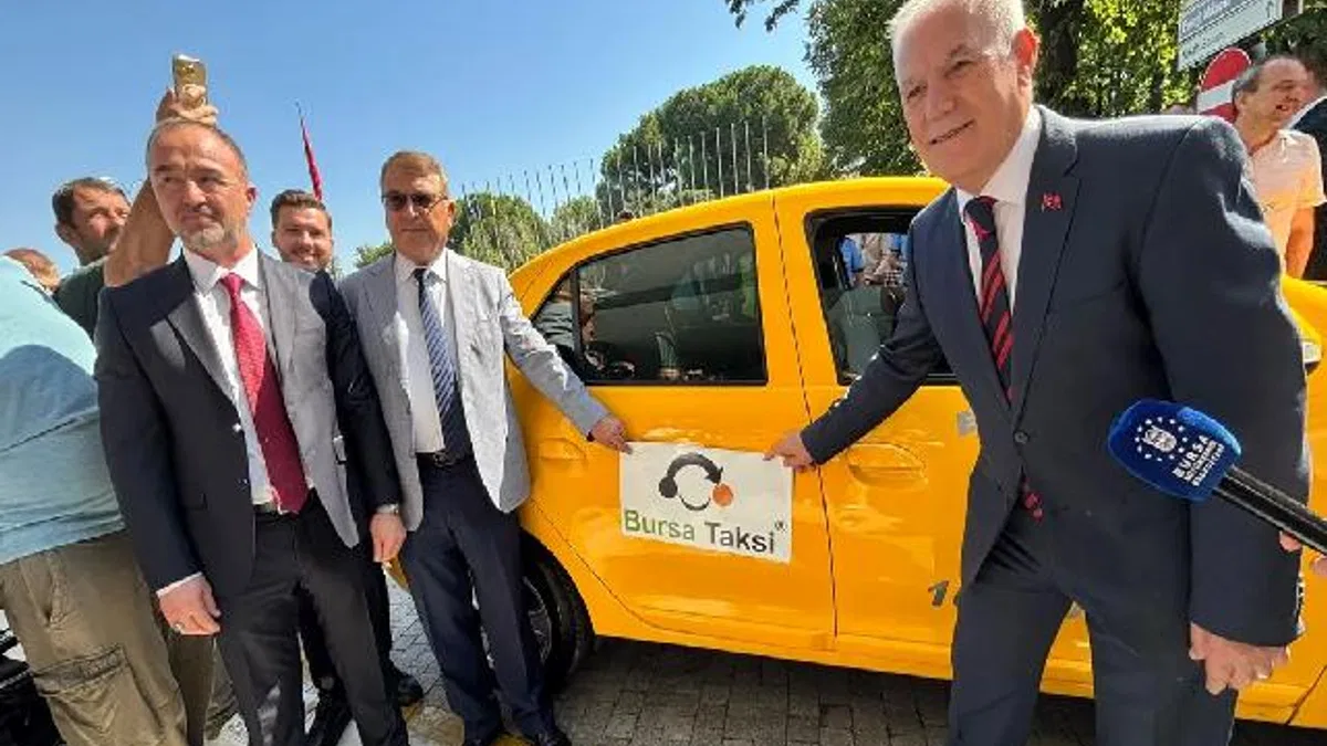 Bursa'da taksi sektöründe dijital hamle... 'Bursa Taksi' uygulaması tanıtıldı