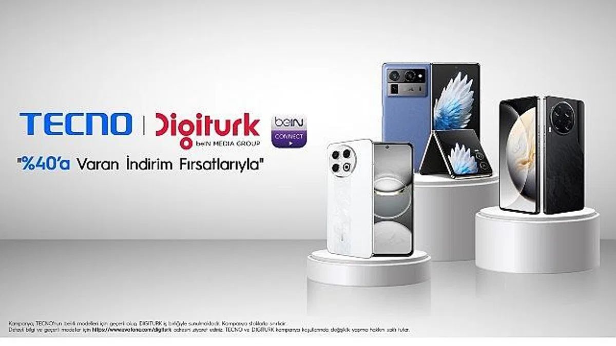 TECNO ve Digiturk'ten Avantajlı İş Birliği: Seçili Akıllı Telefonlarda %40'a Varan İndirim