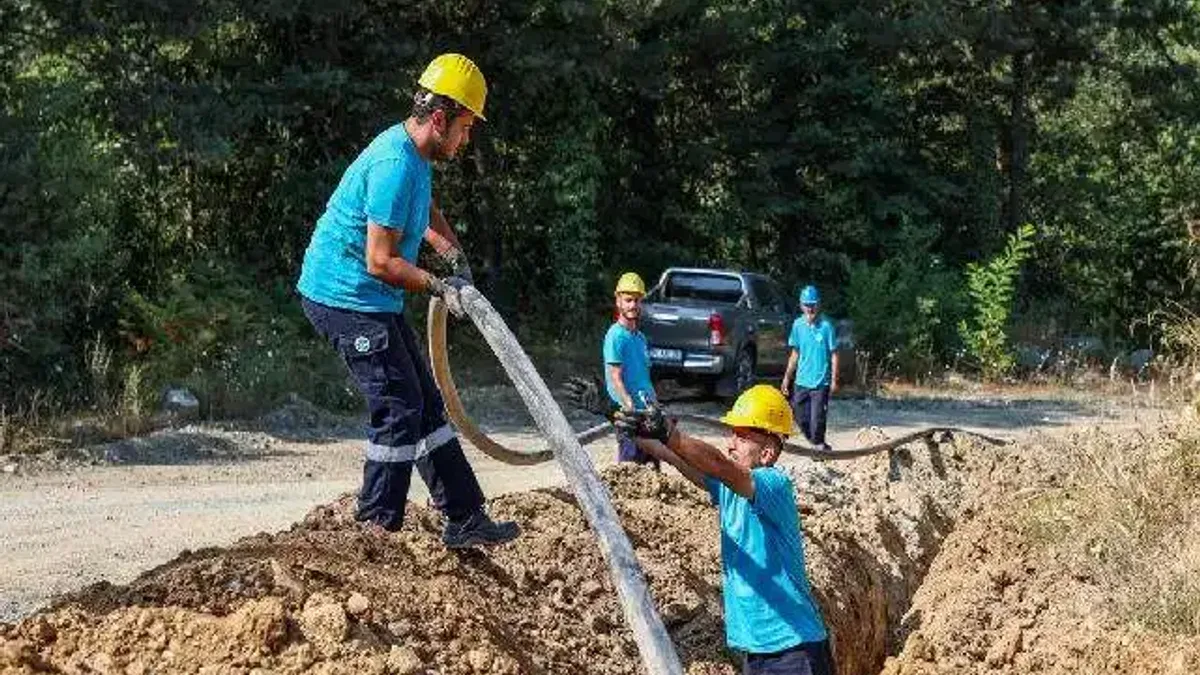 Sakarya'da yeni kaynak ve 2 bin metrelik güçlü altyapı hattı