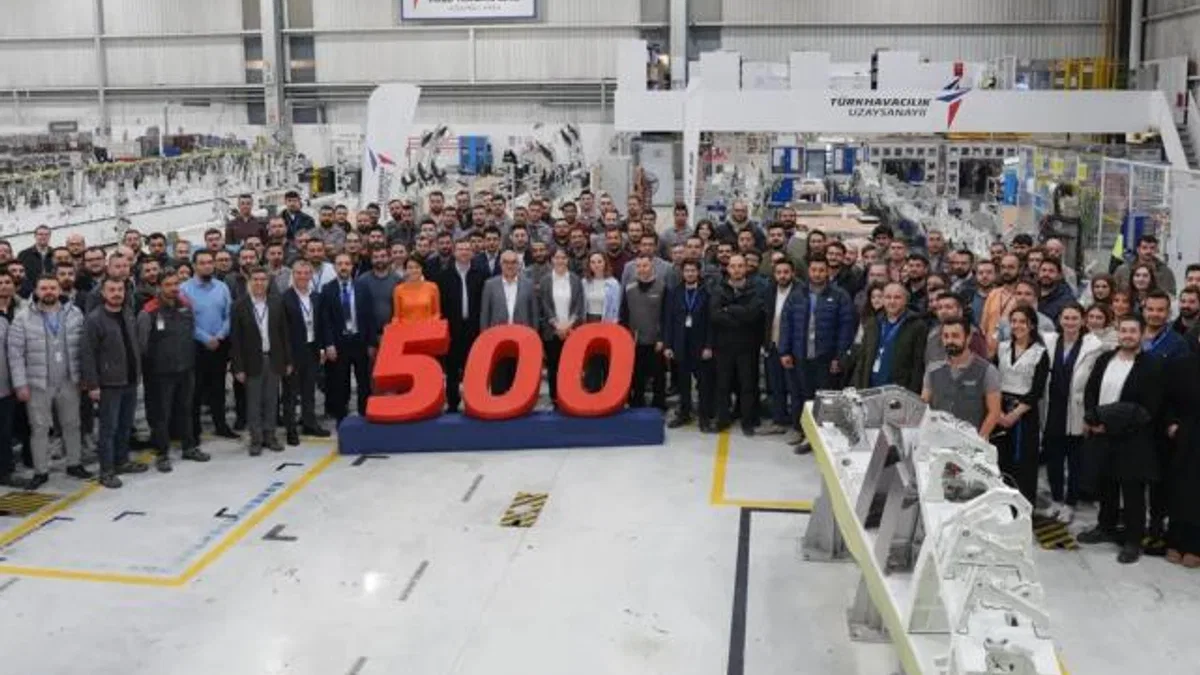 TUSAŞ’tan Airbus A220 Programında 500’üncü sevkiyat