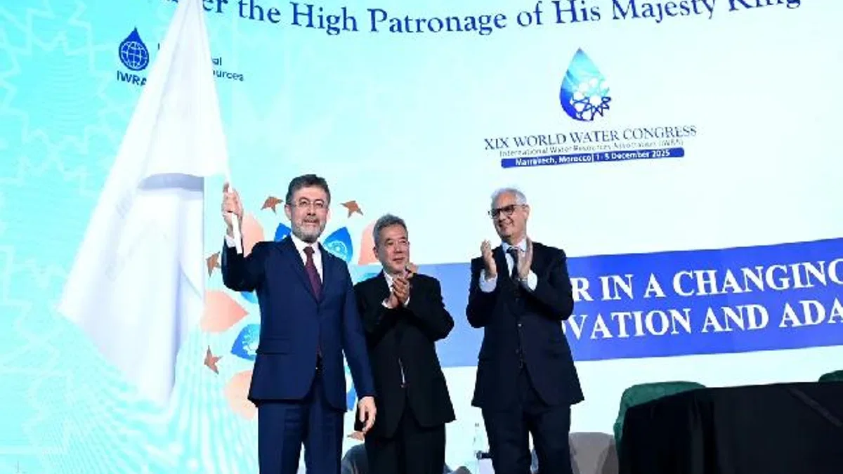 Türkiye, bayrağı Fas'ta devraldı! 20. Dünya Su Kongresi 2027’de İstanbul’da