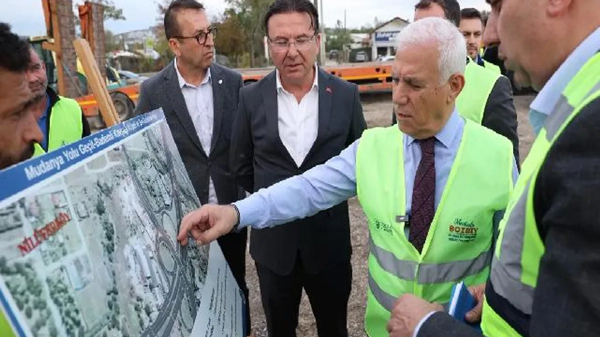 Mudanya Yolu’nda trafiği rahatlatacak köprü projesi hızla ilerliyor