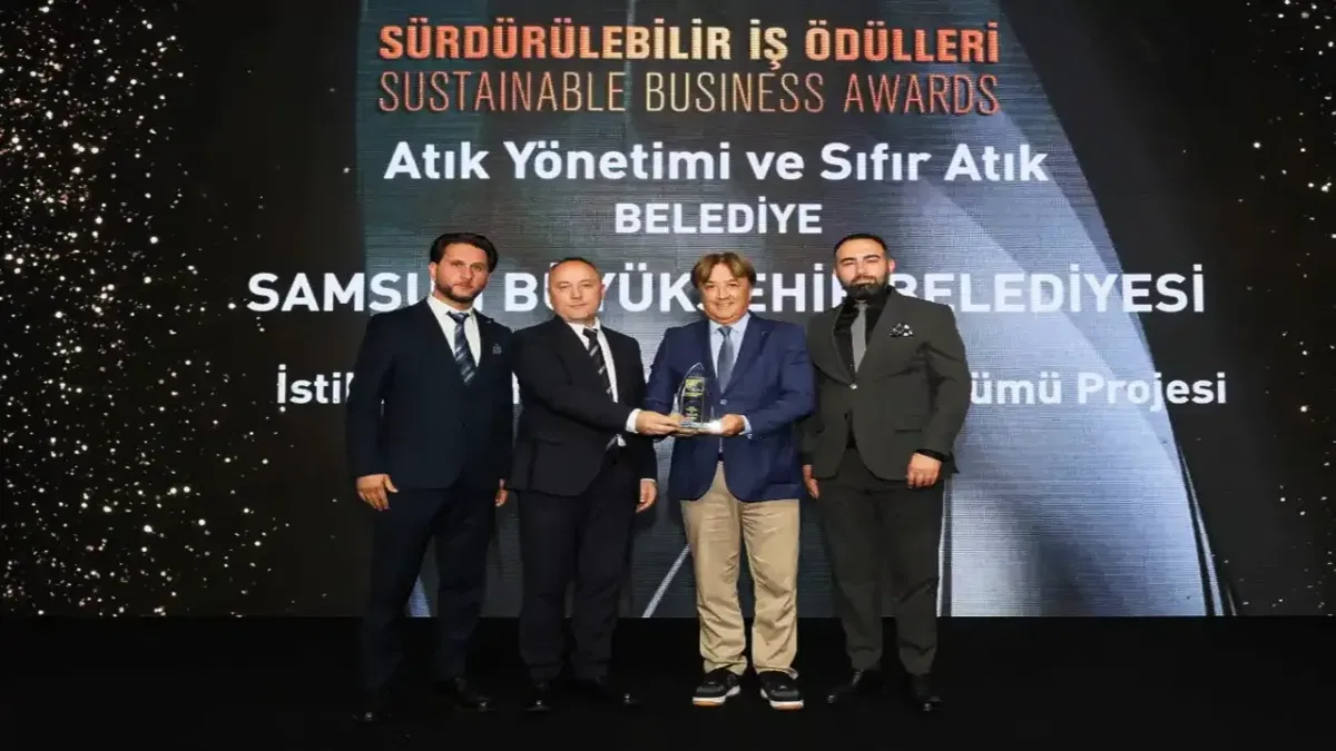 Samsun Büyükşehir, sıfır atık projesiyle ödül kazandı