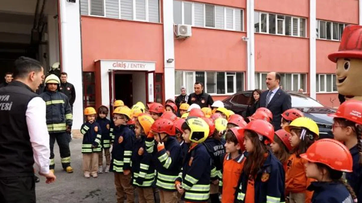 Konya ’da 45 bin ilkokul 1'lere itfaiye eğitimi