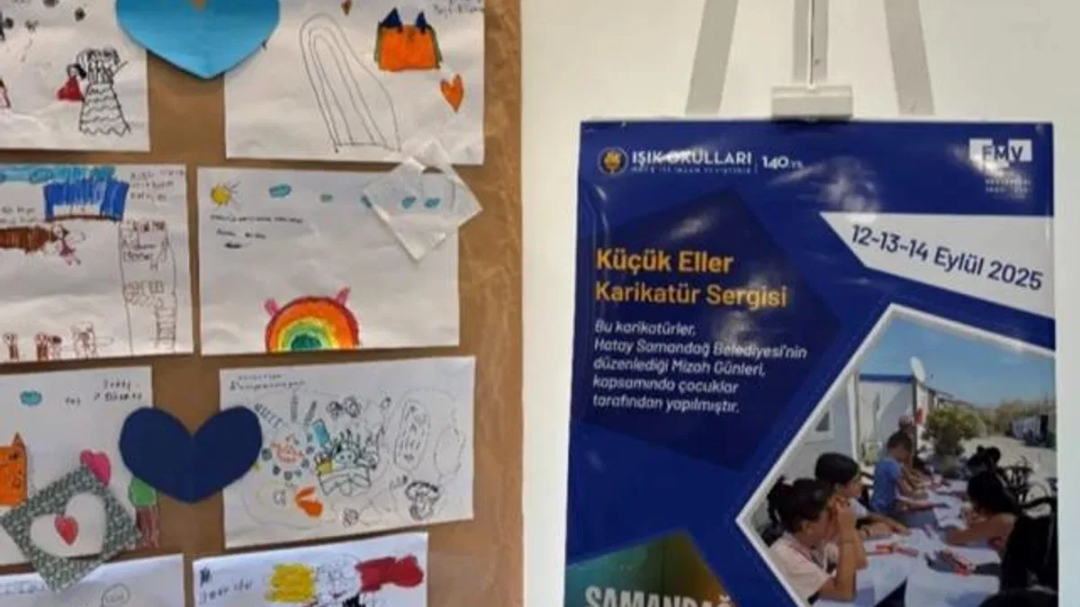 Çocukların çizgileri iki şehir arasında umut köprüsü kurdu