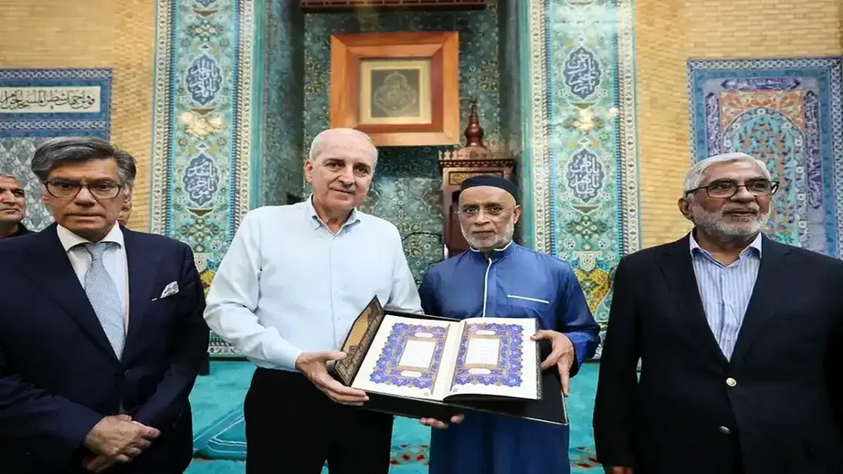 TBMM Başkanı Kurtulmuş, Lizbon'da Müslüman toplum temsilcileriyle buluştu
