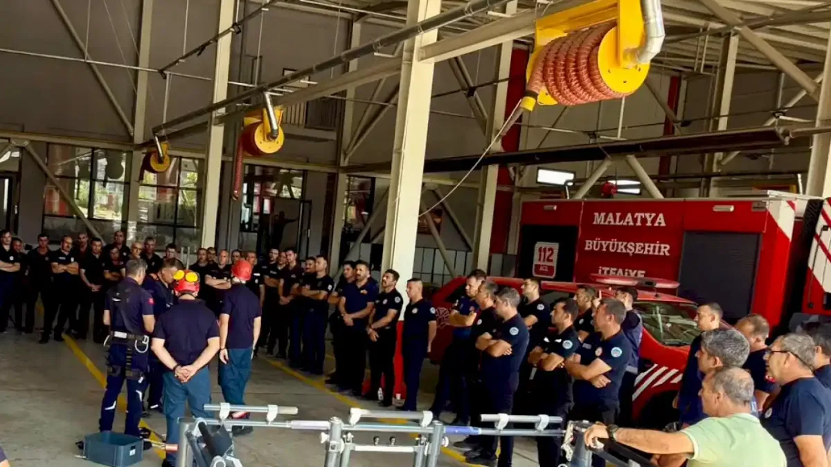 Malatya itfaiyesi PACE projesiyle personelini güçlendiriyor