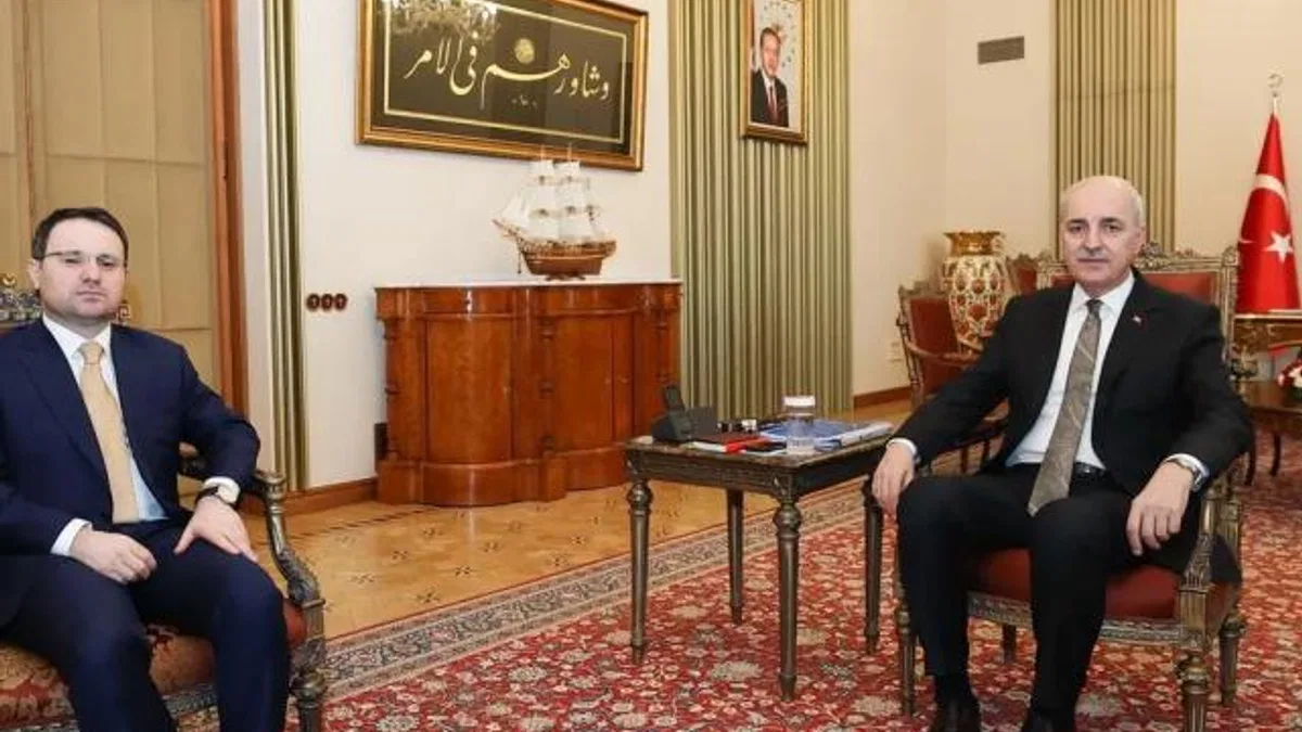 Bakan Gürlek'ten TBMM Başkanı Kurtulmuş'a ziyaret