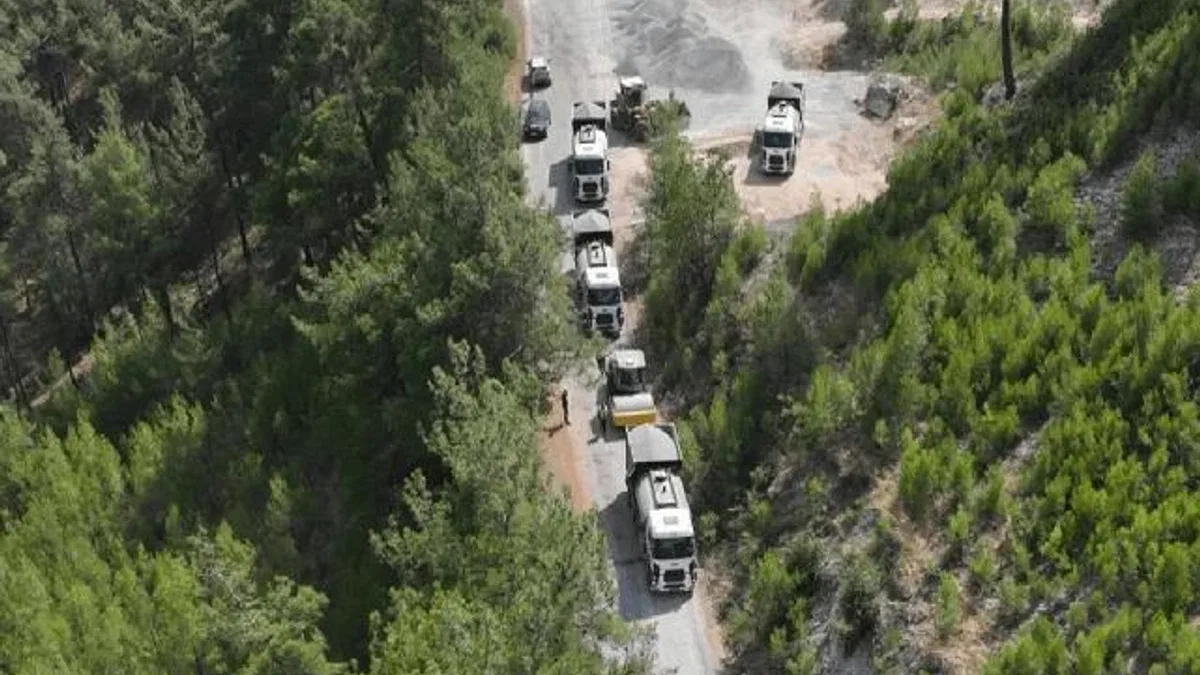 Balıkesir'de Delice Yolu baştan sona yenilendi