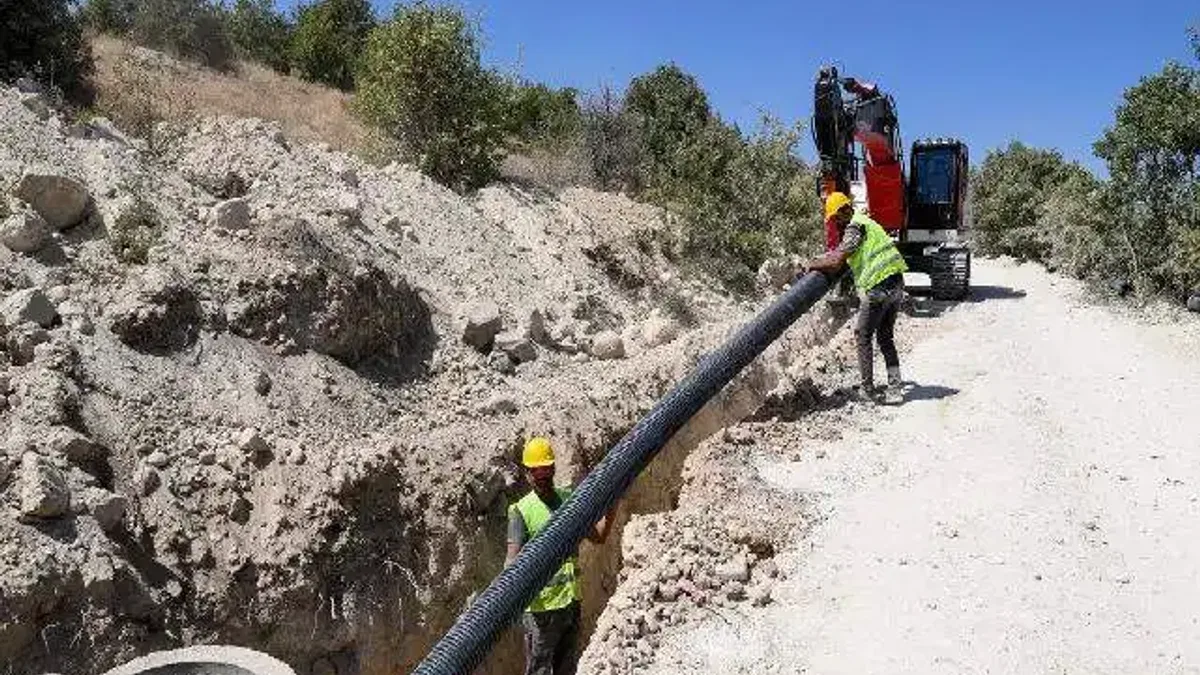 Malatya Akçadağ'a kanalizasyon hattı