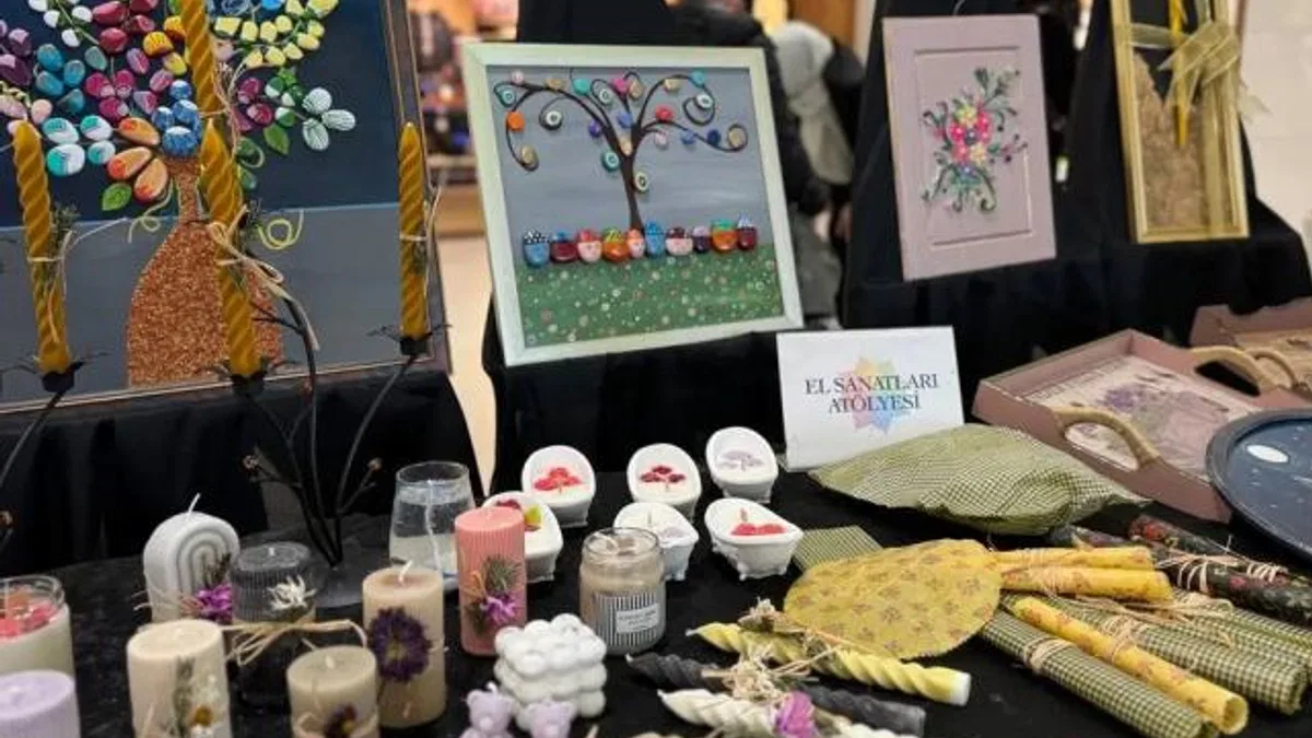 Sakarya'da Engelsiz Hobi Atölyesi ürünleri ilgi gördü