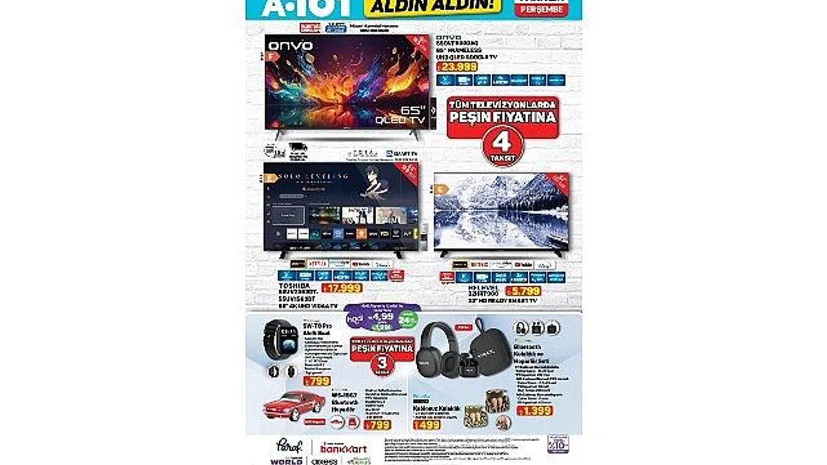 4 Aralık'ta A101'de Mobilite ve Teknoloji Ürünleri Öne Çıkıyor