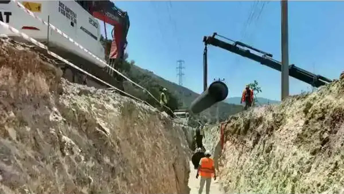 Antalya Kaş’ta içme suyu yatırımı sürüyor