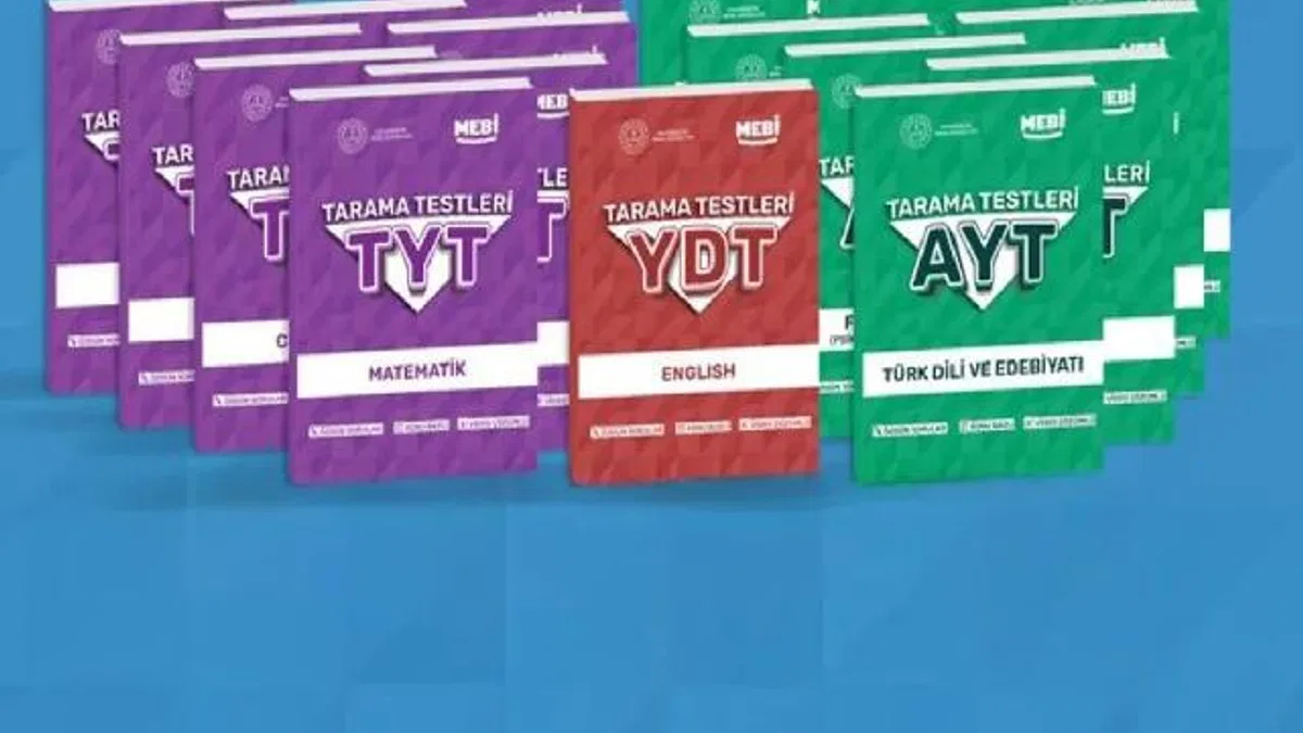 MEBİ YKS tarama testi kitapları yayımlandı