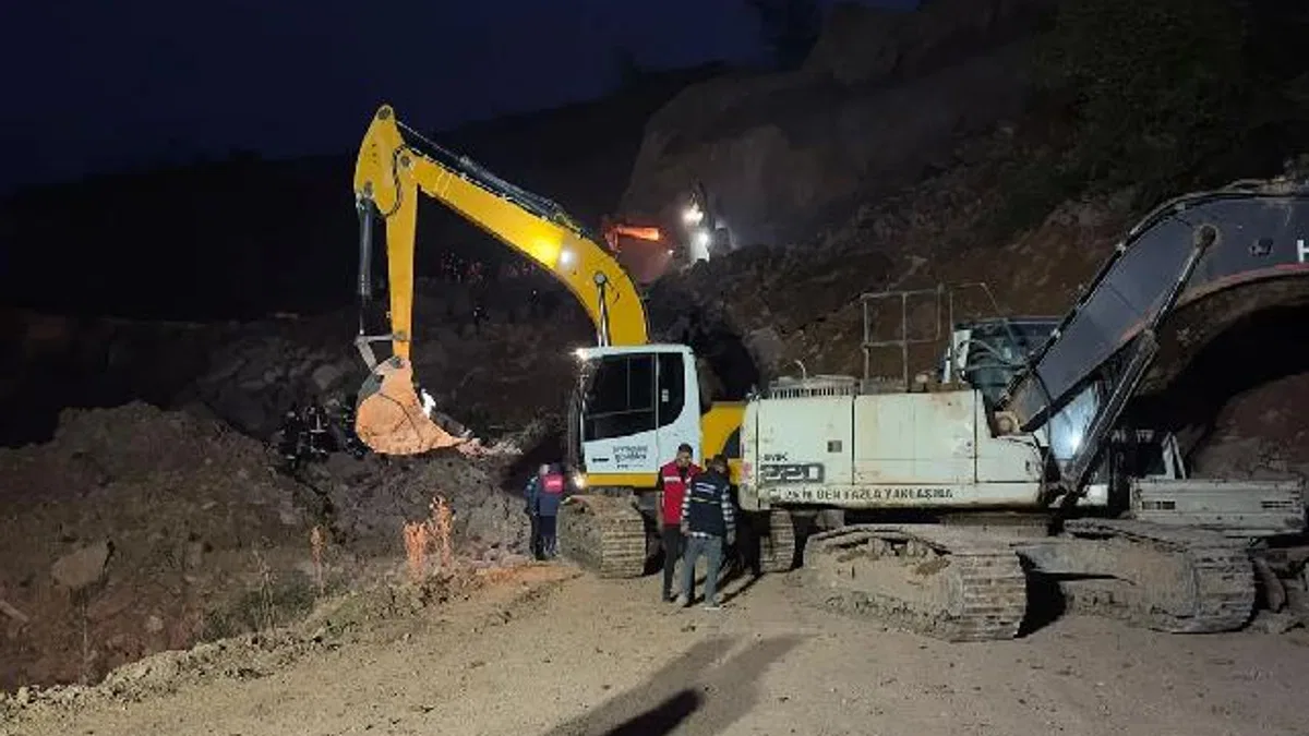 Ordu Fatsa'da taş ocağında göçük!