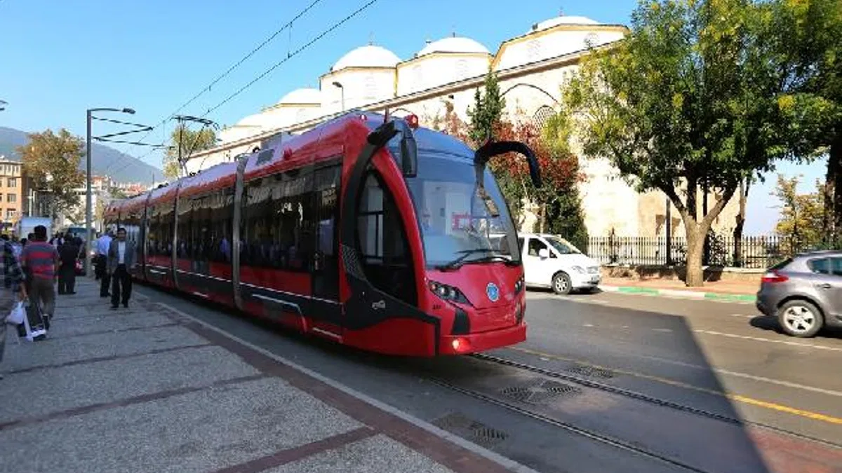 Bursa'da T1 tramvayına zorunlu ara!