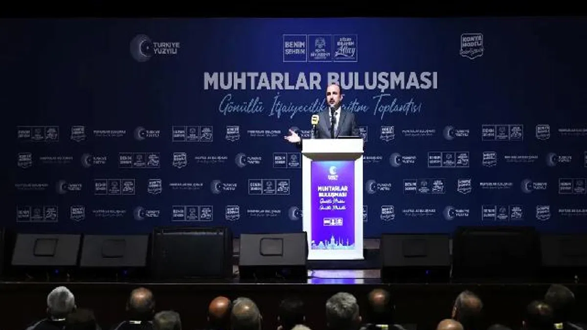 Konya’da 31 ilçeden muhtarlar gönüllü itfaiyecilik için buluştu